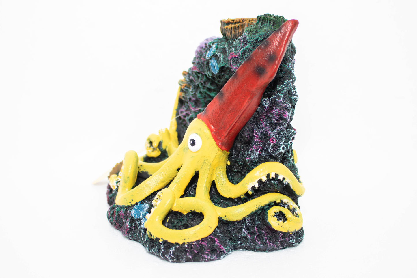 Yellow Squid With Coral Arch