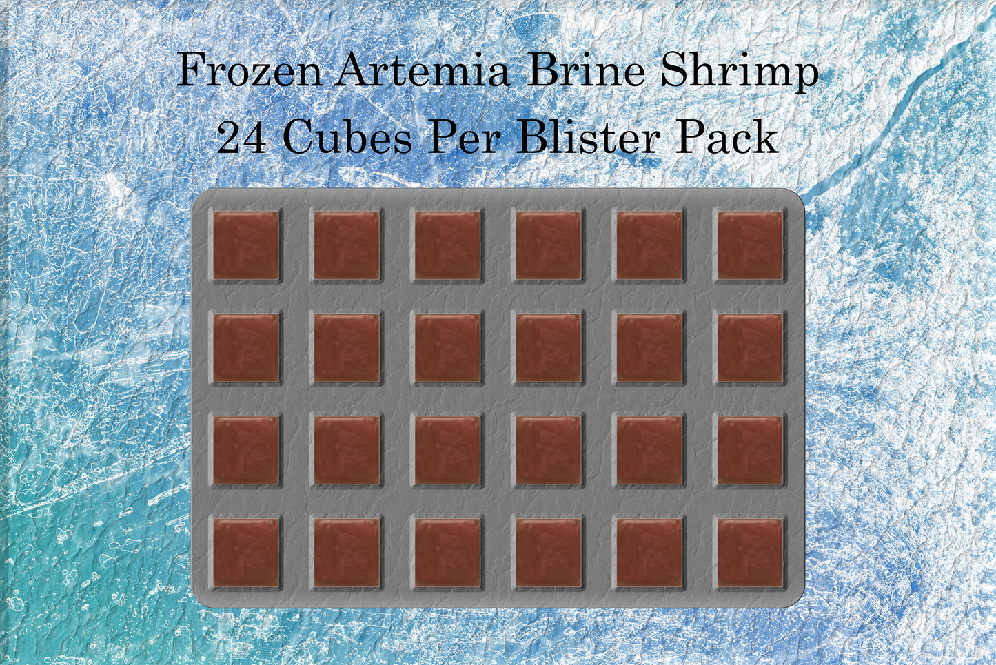 Frozen Artemia Brine Shrimp 24 Cubes